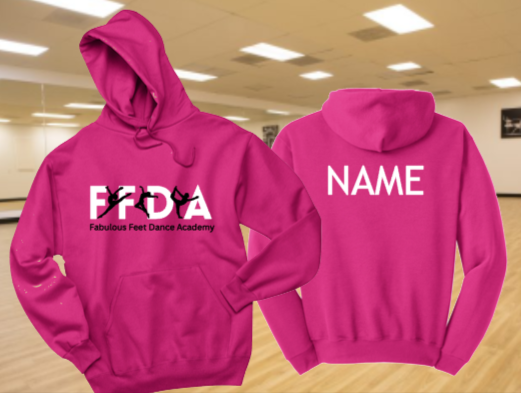 FFDA - Official Hoodie Sweatshirt (White, Black, Pink)