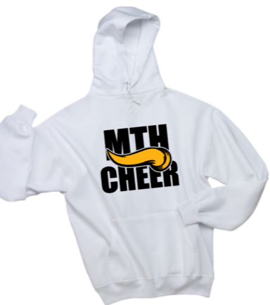 MTH CHEER  - Big Letters Official Hoodie Sweatshirt (White, Black, Grey)