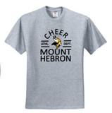 MTH CHEER - Cheerleader Official Short Sleeve Shirt (White and Grey)