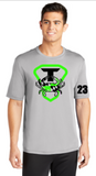 TRUE CHES - Performance Short Sleeve Shirt (Black and Silver)