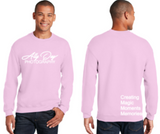 Ally Day - Crew Neck Sweatshirt (White / Black / Pink)