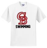 GBHS SWIM - Big Letters Short Sleeve T Shirt (Black or White)