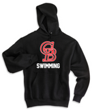 GBHS SWIM - Big Letters Hoodie Sweatshirt (Black or White)