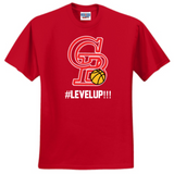 GB BASKETBALL - Level up Short Sleeve T Shirt (Black, White or Red)
