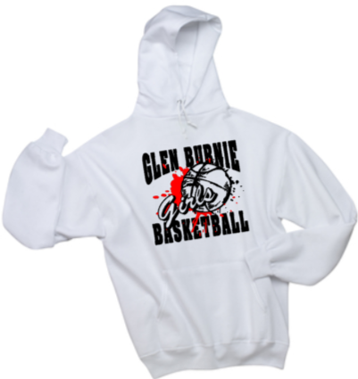 GB Basketball - Classic Hoodie Sweatshirt (Black, White or Red)