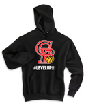 GB Basketball - Level Up Hoodie Sweatshirt (Black, White or Red)