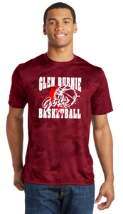 GB Basketball - Red Camo Hex Short Sleeve Shirt