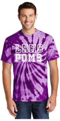 LRHS POMS - Tye Die SS T Shirt