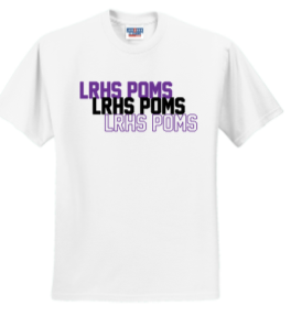 LRHS POMS - White Short Sleeve Shirt