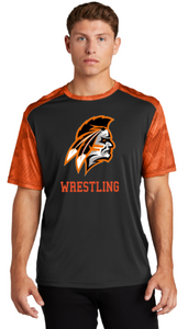 APACHES WRESTLING - Short Sleeve Camo Hex Sleeves