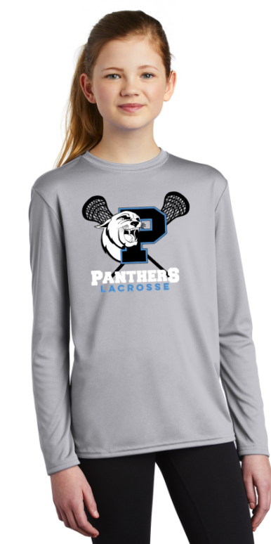 PANTHERS LAX - Official Long Sleeve Performance T Shirt (Youth & Adult)