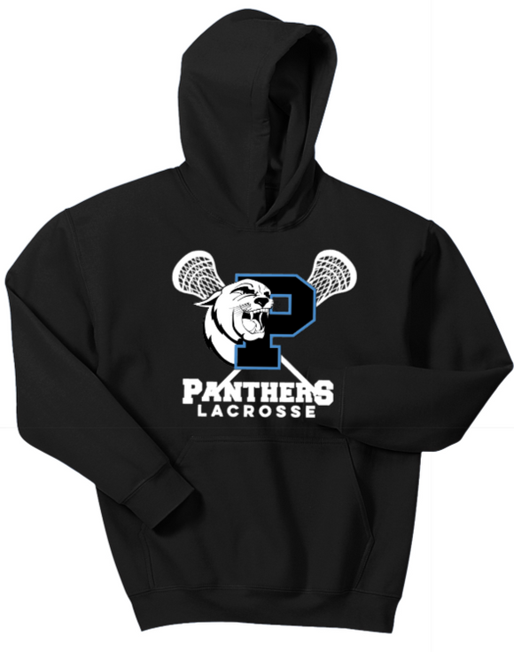 PANTHERS LAX - Official Hoodie (Black or Blue) (Youth or Adult)