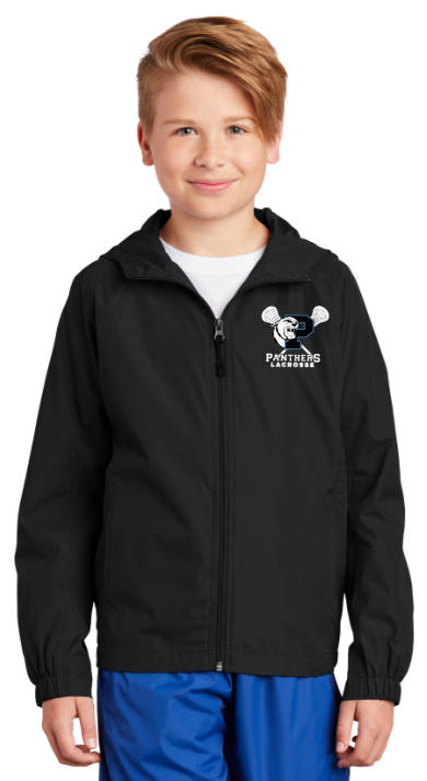 PANTHERS LAX - Official Youth Hooded Raglan Jacket