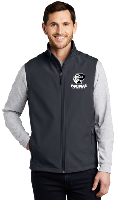 PANTHERS LAX - Embroidered Mens Core Soft Shell Vest
