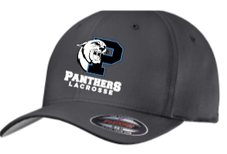 PANTHERS LAX - Embroidered Black Snapback Hat (Black / Blue)