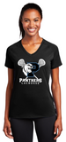 PANTHERS LAX - Official Ladies Ultimate Performance V-Neck (Black or Grey)