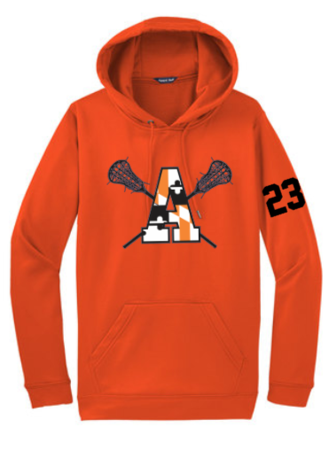 Apaches WLAX - On-Field Hoodie Sweatshirt (Orange, White, Black)