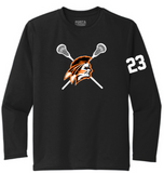 Apaches MLAX- Official Performance Long Sleeve Shirt (Black, White or Silver)