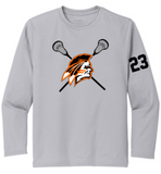 Apaches MLAX- Official Performance Long Sleeve Shirt (Black, White or Silver)