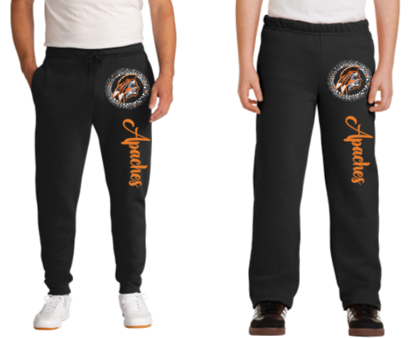 Apaches Cheer - Official Sweatpants (Joggers or Open Bottom)