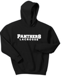 PANTHERS LAX - Lettered Hoodie (Black or Blue) (Youth or Adult)