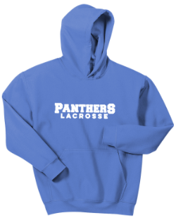 PANTHERS LAX - Lettered Hoodie (Black or Blue) (Youth or Adult)