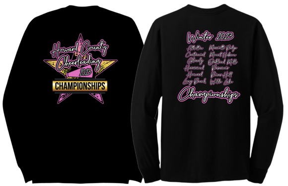 HOCO - 2023 Cheer Championships Official Long Sleeve T Shirt
