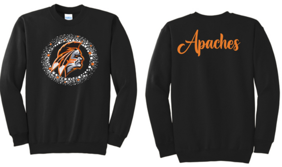 Apaches TEAM Cheer - Official Crew Neck Sweatshirt (Toddler/Youth/Adult)