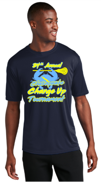 Charge UP Lax - Official Performance Short Sleeve - Navy Blue