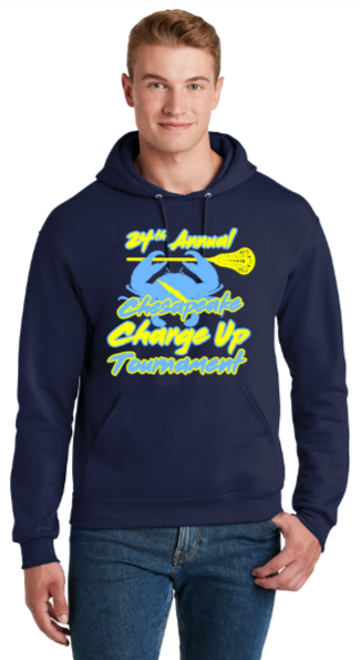 Charge UP Lax - Official Hoodie Sweatshirt- Navy Blue