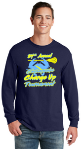 Charge UP Lax - Official Long Sleeve T Shirt - Navy Blue
