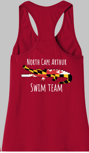 2021 NCA Swim Team Adult Racerback Tank Top
