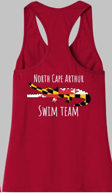 2021 NCA Swim Team Adult Racerback Tank Top