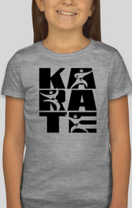 Karate Block Letter T Shirt
