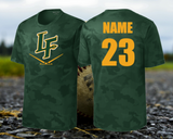 LF Baseball/Softball- Official Camo Hex Short Sleeve Shirt (Forest Green or White)
