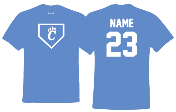 CHS Softball - PRACTICE Short Sleeve T Shirt (Carolina Blue)