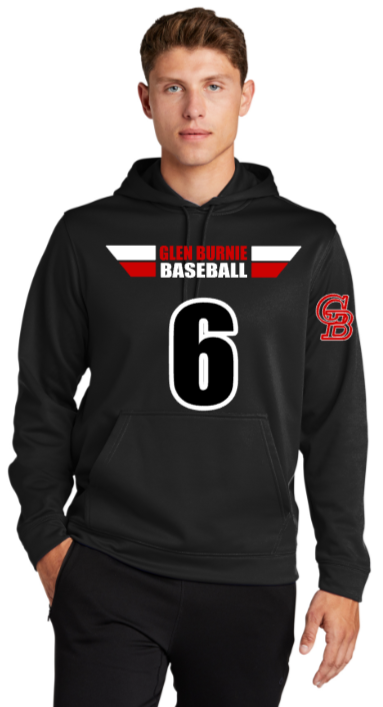 GB Baseball - On Field Collection Black Hoodie Sweatshirt (Adult & Youth)