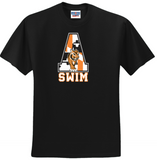 Andover Swim - Official Short Sleeve T Shirt (Black / Grey)