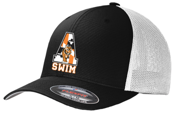 Andover Swim - Embroidered Black Flex Fit Hat