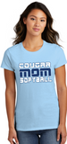 CHS Softball - COUGAR Mom Short Sleeve T Shirt (White or Light Blue)