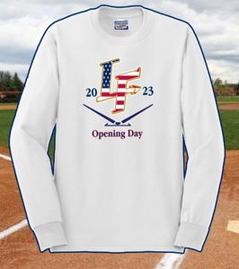 LF Baseball/Softball - OPENING DAY AMERICAN FLAG Official Long Sleeve T Shirt