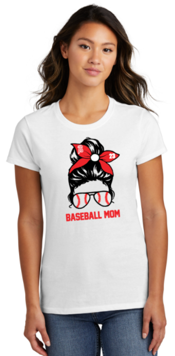 BBC - Busy Baseball Mom Short Sleeve T Shirt (White or Red)