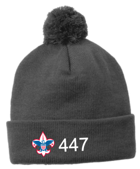 Troop 447 - Beanie Pom Hat
