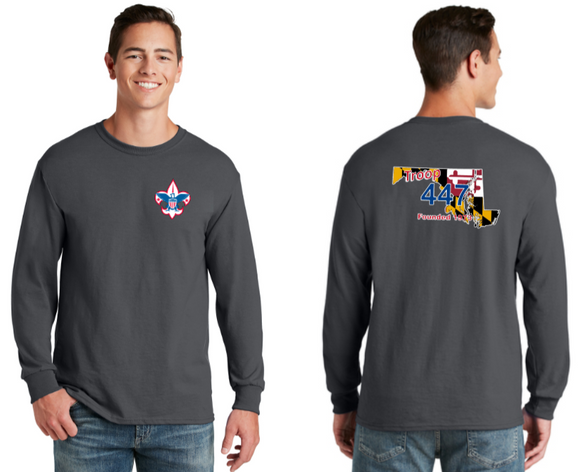 Troop 447 - Long Sleeve TShirt (Forest Green or Charcoal)