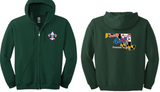 Troop 447 - Full Zip Hoodie Sweatshirt (Forest Green or Charcoal)