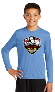 Top Guns - Official Performance Long Sleeve T Shirt (Carolina Blue or Silver)