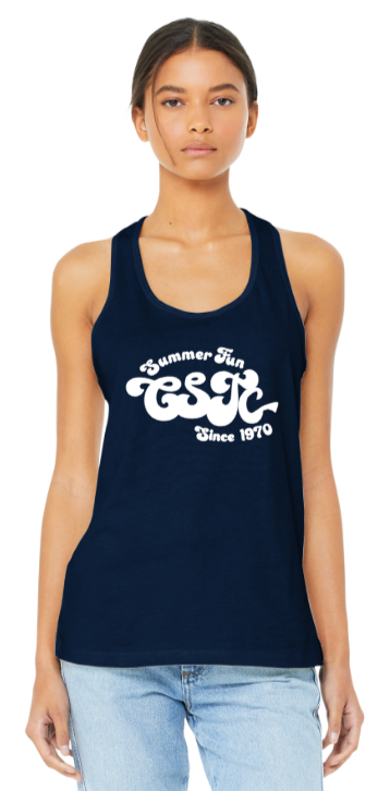 CSTC - Official Ladies Racer Back Tank Top (Red or Navy Blue)