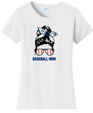LS Baseball- Busy Baseball Mom Short Sleeve T Shirt - (White or Grey)