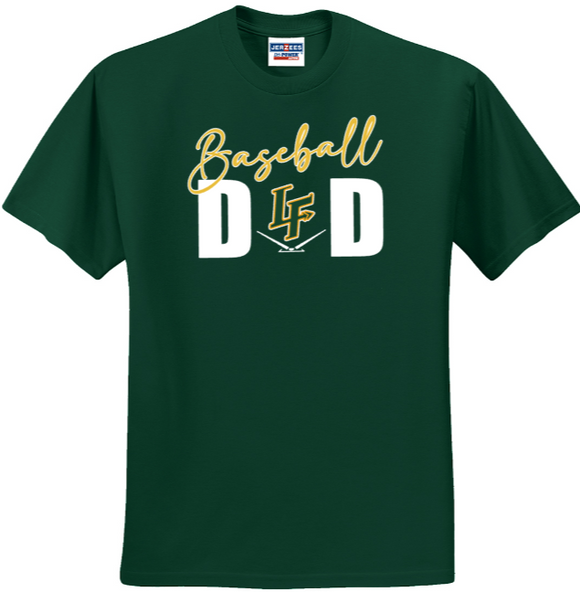 LF Baseball - Traditional Baseball DAD Short Sleeve T Shirt - Green