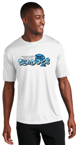 WC Seadogs Swim - Camo Logo Performance Short Sleeve Shirt - (Silver or White)